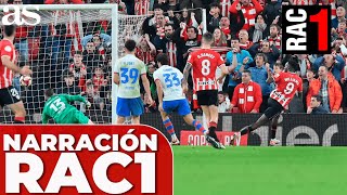 La NARRACIÓN de RAC1 del GOL de IÑAKI WILLIAMS  ATHLETIC CLUB 4  FC BARCELONA 2 COPA DEL REY [upl. by Drona]