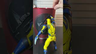 Deadpool amp Wolverine popcorn tin with action figurines collectible marvel deadpoolandwolverine [upl. by Shuping]