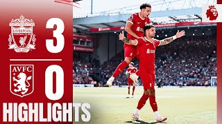 HIGHLIGHTS Szoboszlai scores his FIRST Premier League goal  Liverpool 30 Aston Villa [upl. by Adnimra]