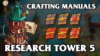 Upgrading Crafting Manuals  Guide to Research Tower 5 in Goodgame Empire [upl. by Amor384]