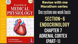 Adrenal cortex Gland Part 1 endocrinology lecture  Sembulingam PhysiologyPhysiology with me [upl. by Laemsi129]