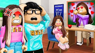 Our Daughters Teacher Has A CRUSH On My Boyfriend Roblox [upl. by Drarehs]