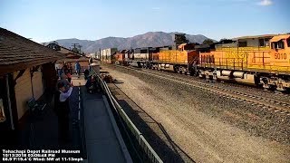 Tehachapi Depot Railroad Museum  Tehachapi Live Train Cam 2 [upl. by Neneek]