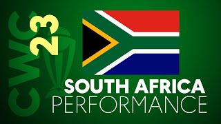 TEAM SOUTH AFRICA CWC 23 PERFORMANCE [upl. by Nagyam89]