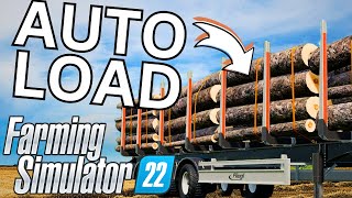 Auto Load LOGS In Farming Simulator 22 Fliegl Timber Autoload Mod Review [upl. by Fiertz]