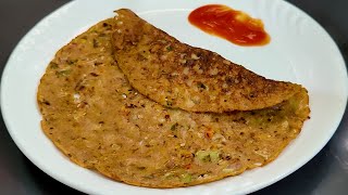 barley flour recipe  Instant Breakfast  Barley Dosa  Jau Dosa  Barley Chilla  easy nastha [upl. by Soilisav]