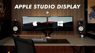 On Paper This Is A Terrible Idea  Windows amp macOS Simultaneously on 2 Apple Studio Displays [upl. by Fisch]