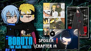 Boruto Two Blue Vortex React To Future  Chapter 14 🇮🇩🇬🇧 Gacha Reaction [upl. by Martina]