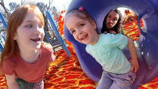 🌋 DADDY DAUGHTER DATE 🌋 Lava Monster with Adley and Navey playing at the Duck Park then icecream [upl. by Icyak134]