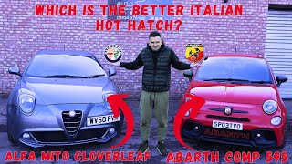 Alfa Mito cloverleaf Vs Abarth 500 Comp [upl. by Corbett]