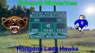 Schenck Lady Wolverines VS Hodgdon Lady Hawks Schenck High School Soccer Season 2024 [upl. by Lundquist576]