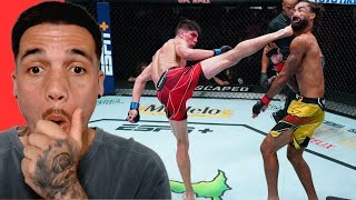 Clueless Guy Reacts to UFC KNOCKOUTS [upl. by Zusman445]