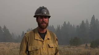 Wapiti Fire Field Report from the Lowman Area [upl. by Eesdnil]