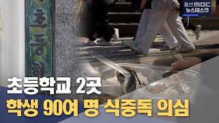 초등학교 2곳 학생 90여명 식중독 의심 20240514뉴스데스크울산MBC [upl. by Maighdlin363]