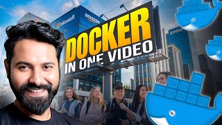 Docker In One Shot with 2 Live DevOps Projects Hindi [upl. by Wightman533]