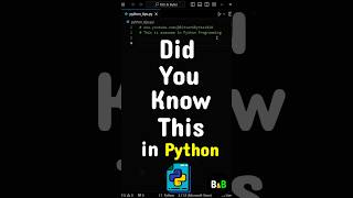 I recently learned this cool trick in Python python coding programming [upl. by Ojok]