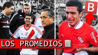 La HISTORIA de los PROMEDIOS en el FÚTBOL ARGENTINO 📈 [upl. by Nesnah]