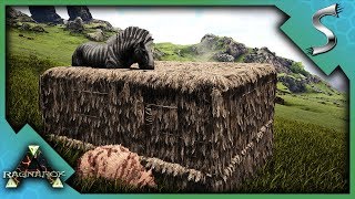 MY UNRAIDABLE THATCH HUT  Ark Survival Evolved Ragnarok PVP [upl. by Storer803]