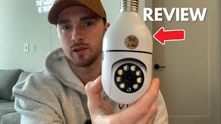 How to set up 360° panoramic WiFi security camera bulb spycamerabulb [upl. by Ocko]