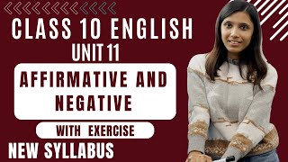 Affirmative and Negative in English Grammar  Class 10 English in Nepali  Unit 11  SEE Exam [upl. by Ylecic749]