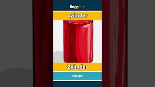 🇬🇧🇩🇪 cylinder  Zylinder  vocabulary builder  learn English  Lernen wir Englisch [upl. by Naples]