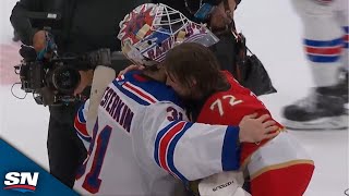 Panthers And Rangers Exchange Handshakes After SixGame Series [upl. by Inor]