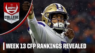 🚨 CFP RANKINGS 125 REVEALED 🚨 Washington jumps FSU to enter the TOP 4 👀  ESPN College Football [upl. by Robillard]