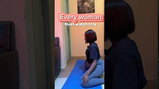 Every woman must watch and learn 3 pelvic exercise for women motivation yoga fyp women en [upl. by Auqined23]