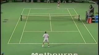 AO 06 Federer vs Haas Highlights Pt3 [upl. by Ennazor]