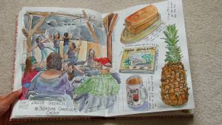 My Fabriano Venezia Sketchbook January to May 2016 [upl. by Asseret343]