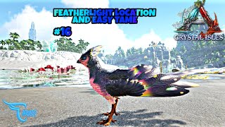 FEATHERLIGHT LOCATION AND EASY TAME 16  ARK CRYSTAL ISLES PLAY IN MOBILE [upl. by Cox]