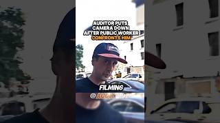 Auditor Puts Camera Down After Public Worker Confronts Him😱 elytpg audit funny shorts foryou [upl. by Branen590]