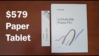 reMarkable Paper Pro Initial Impressions Compared to ReMarkable 2 [upl. by Neel]