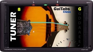 Standard Mandolin Tuner 📟  GuiTabs Tuners 🎸 [upl. by Cela]