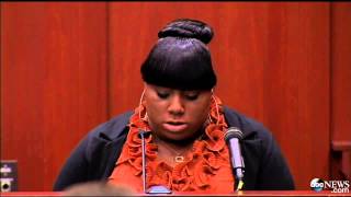 George Zimmerman Trial for Trayvon Martin Death Friend Rachel Jeantel Grilled by Defense [upl. by Lucretia435]