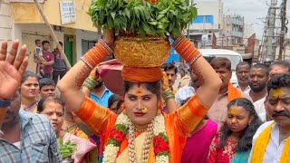 Jogini Nisha Kranthi Bonam 2023  Nisha Kranthi Sigam  Nisha kranthi bonam at Balkampet Bonalu 2023 [upl. by Russia]