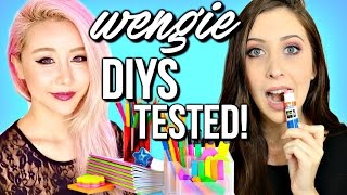 Wengie DIYs  Life Hacks TESTED DIY Edible School Supplies Life Hacks DIY Instant Ice amp More [upl. by Ivo36]