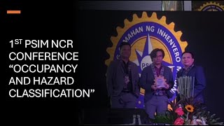 1st PSIM NCR Conference topic Occupancy and Hazard Classification [upl. by Yttig635]