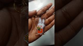 Diy nanotape cute keychain🐰Chikkoooz shortvideo shorts youtubeshorts ytshorts [upl. by Knighton274]