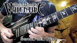 Bullet For My Valentine  Scream Aim Fire Guitar Solo Cover  TABS [upl. by Lenna]