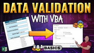 VBA For Beginners Data Validation Taken To The Next Level [upl. by Emelin273]