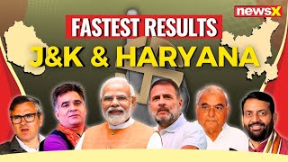 Haryana Jammu amp Kashmir Election Result Early Trends Show BJP Ahead In Haryana  NewsX [upl. by Ainegul]