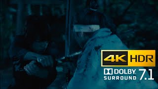 Rurouni Kenshin The Beginning 2021  Hitokiri Battōsai vs Okita Sōji  4k Ultra HD HDR 71 [upl. by Aleedis]