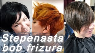 Top 20 🌺 trendi stepenasta bob frizura [upl. by Leese]