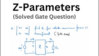 Zparameters Solved Gate Example [upl. by Rexer]