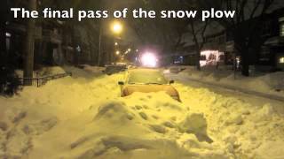 City Snow Removal  Montreal Qc  Jan 4 2013 [upl. by Island]