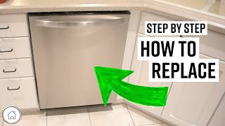 DIY replace or install dishwasher for beginners [upl. by Ardnuahsal]