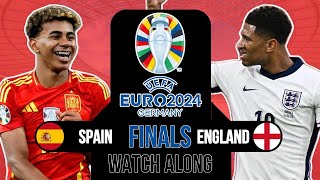 Spain 21 England Live  EURO 2024 Final  Watch Along [upl. by Ardnuasak]