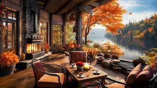 Cozy Autumn Coffee Shop Ambience amp Smooth Jazz Instrumental 🍂 Warm Jazz Music for Relaxing Work [upl. by Danas]