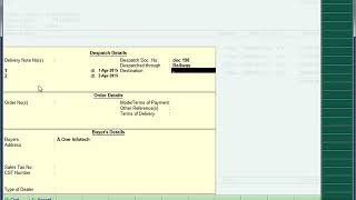 L 5 Despatch Details in Invoice [upl. by Dmitri]